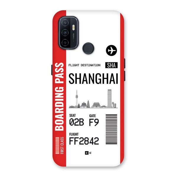 Shanghai Boarding Pass Back Case for Oppo A32
