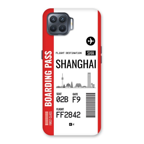 Shanghai Boarding Pass Back Case for Oppo F17 Pro