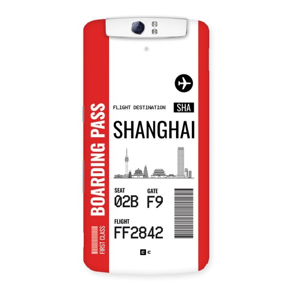 Shanghai Boarding Pass Back Case for Oppo N1