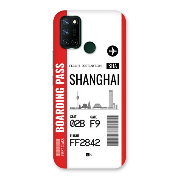 Shanghai Boarding Pass Back Case for Realme C17