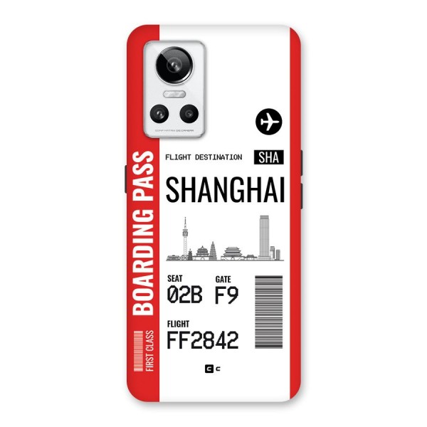 Shanghai Boarding Pass Back Case for Realme GT Neo 3