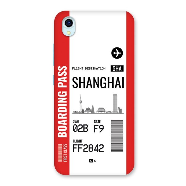 Shanghai Boarding Pass Back Case for Vivo Y1s