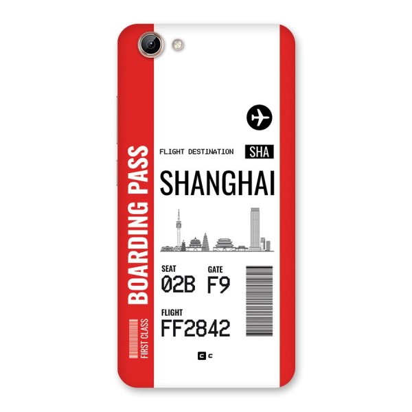 Shanghai Boarding Pass Back Case for Vivo Y71i