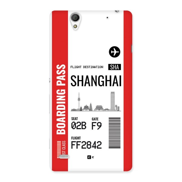 Shanghai Boarding Pass Back Case for Xperia C4