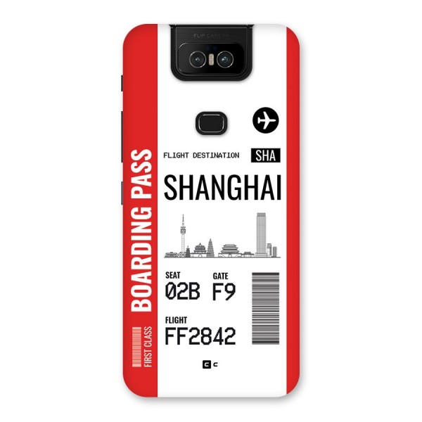Shanghai Boarding Pass Back Case for Zenfone 6z