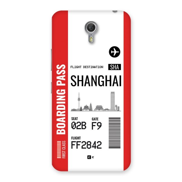 Shanghai Boarding Pass Back Case for Zuk Z1