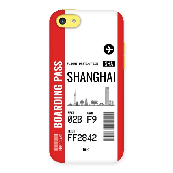 Shanghai Boarding Pass Back Case for iPhone 5C