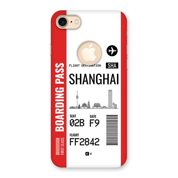 Shanghai Boarding Pass Back Case for iPhone 7 Logo Cut