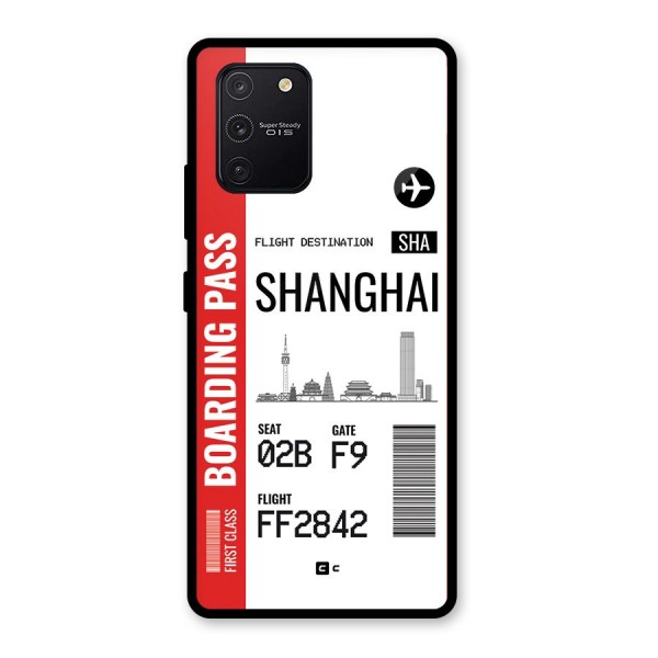 Shanghai Boarding Pass Glass Back Case for Galaxy S10 Lite