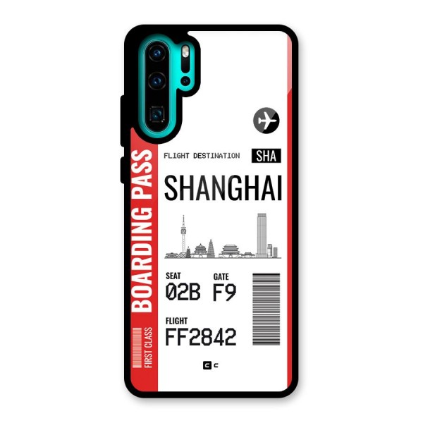 Shanghai Boarding Pass Glass Back Case for Huawei P30 Pro