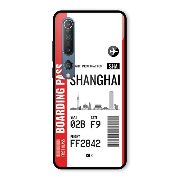 Shanghai Boarding Pass Glass Back Case for Mi 10