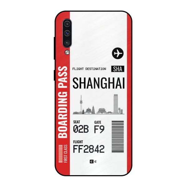 Shanghai Boarding Pass Metal Back Case for Galaxy A30s