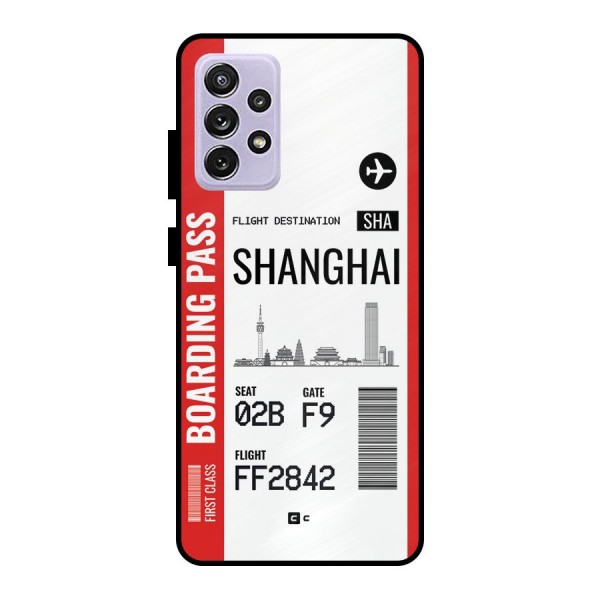 Shanghai Boarding Pass Metal Back Case for Galaxy A72