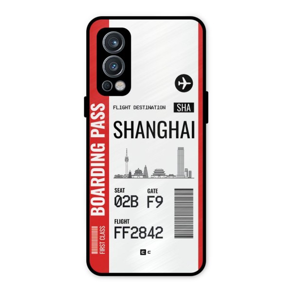 Shanghai Boarding Pass Metal Back Case for OnePlus Nord 2 5G
