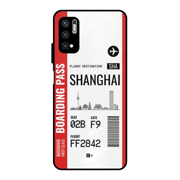Shanghai Boarding Pass Metal Back Case for Poco M3 Pro 5G