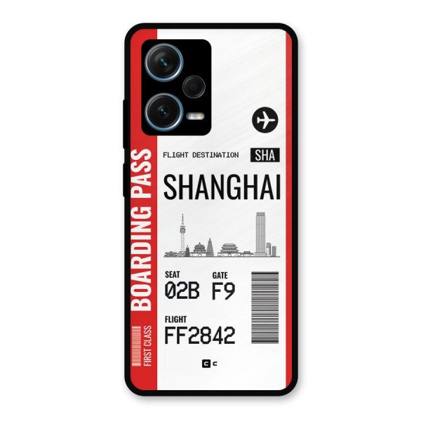 Shanghai Boarding Pass Metal Back Case for Redmi Note 12 Pro Plus 5G