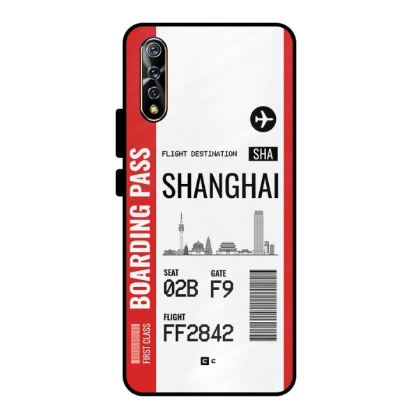 Shanghai Boarding Pass Metal Back Case for Vivo S1