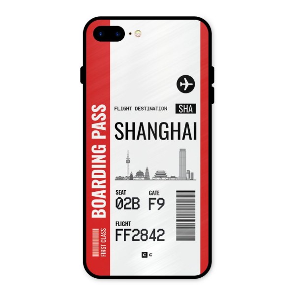 Shanghai Boarding Pass Metal Back Case for iPhone 8 Plus