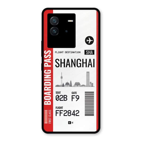 Shanghai Boarding Pass Metal Back Case for iQOO Neo 6 5G