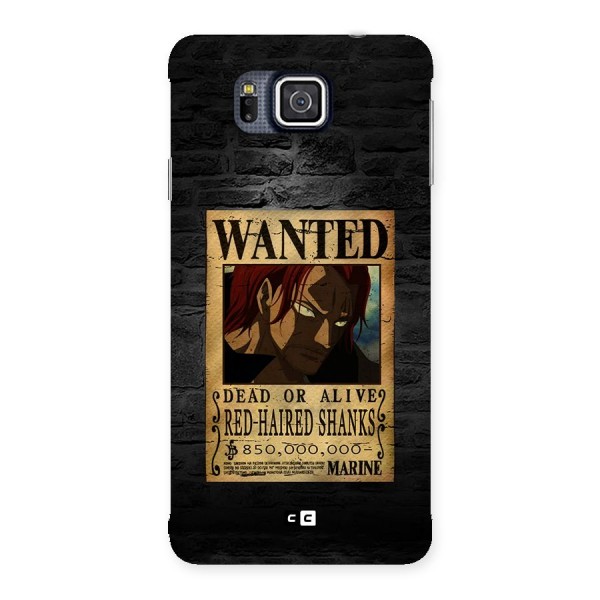 Shanks Wanted Back Case for Galaxy Alpha