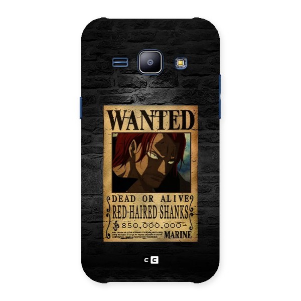 Shanks Wanted Back Case for Galaxy J1