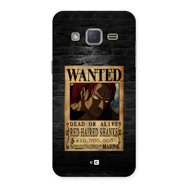 Shanks Wanted Back Case for Galaxy J2