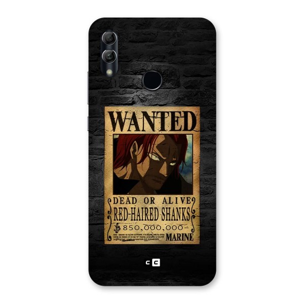 Shanks Wanted Back Case for Honor 10 Lite