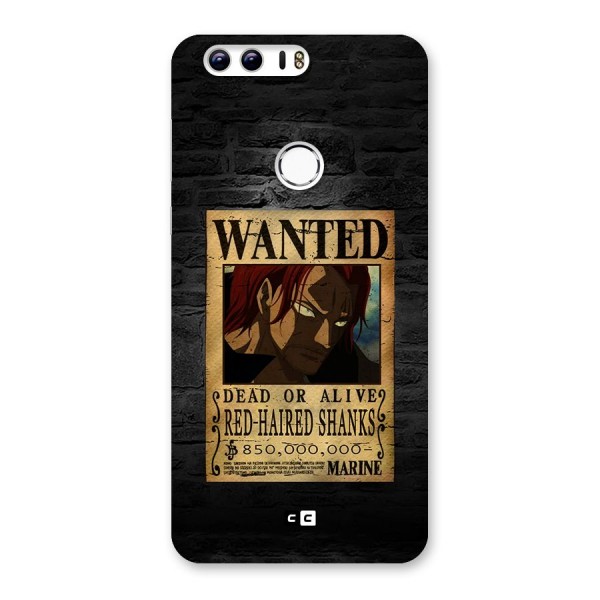 Shanks Wanted Back Case for Honor 8