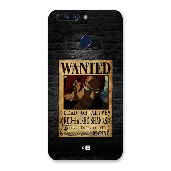 Shanks Wanted Back Case for Honor 8 Pro