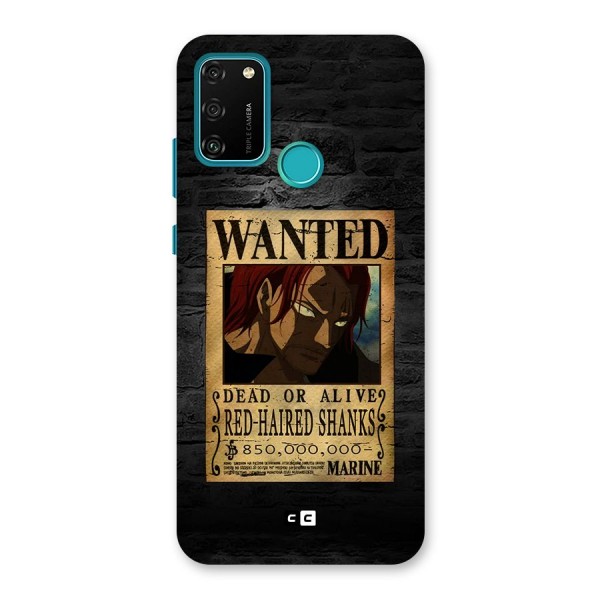 Shanks Wanted Back Case for Honor 9A
