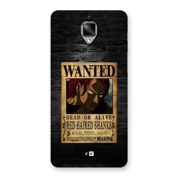 Shanks Wanted Back Case for OnePlus 3