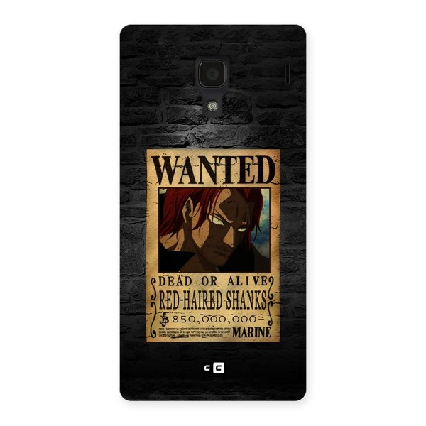 Shanks Wanted Back Case for Redmi 1s