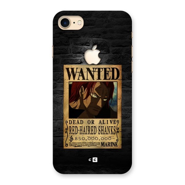 Shanks Wanted Back Case for iPhone 7 Apple Cut