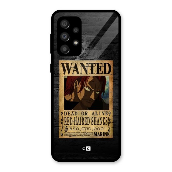 Shanks Wanted Glass Back Case for Galaxy A32