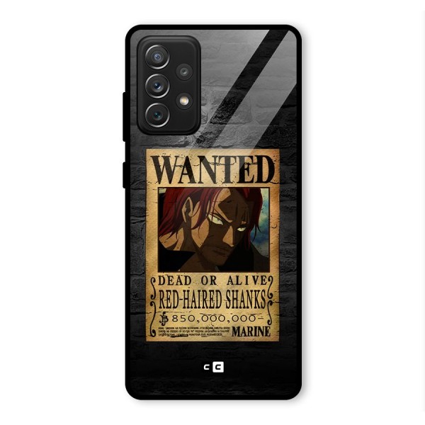 Shanks Wanted Glass Back Case for Galaxy A72