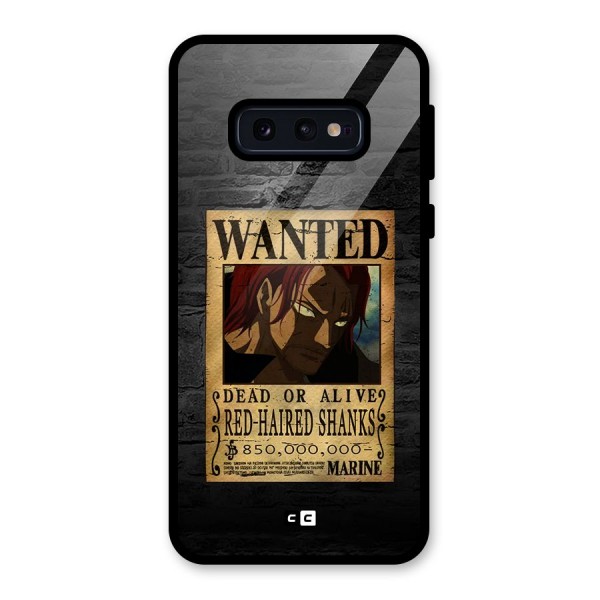 Shanks Wanted Glass Back Case for Galaxy S10e