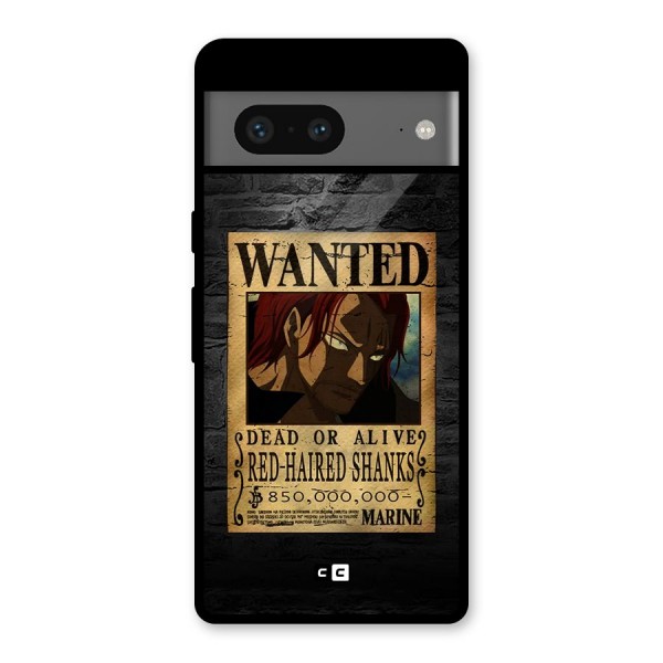 Shanks Wanted Glass Back Case for Google Pixel 7