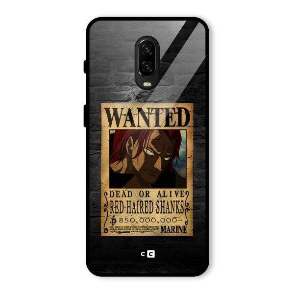 Shanks Wanted Glass Back Case for OnePlus 6T