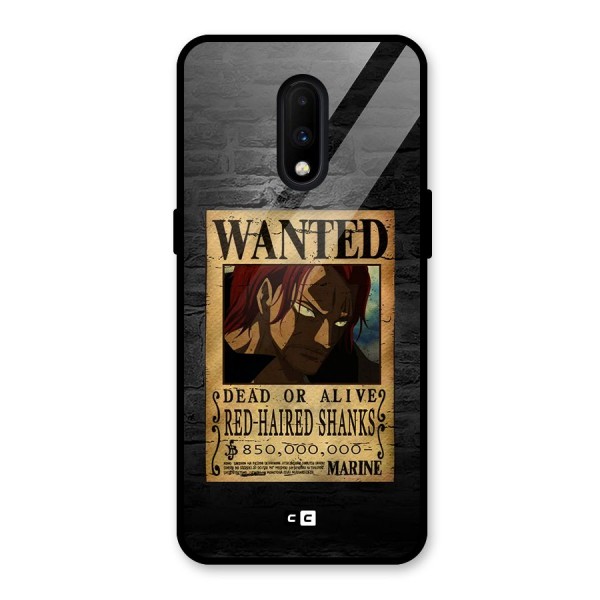 Shanks Wanted Glass Back Case for OnePlus 7