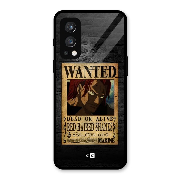 Shanks Wanted Glass Back Case for OnePlus Nord 2 5G