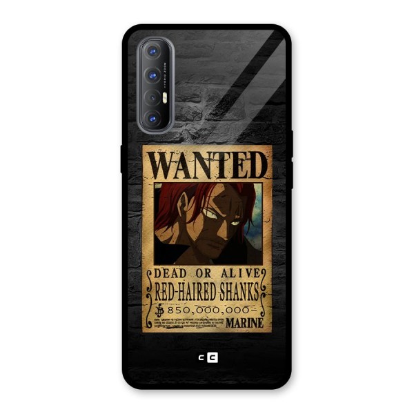 Shanks Wanted Glass Back Case for Oppo Reno3 Pro