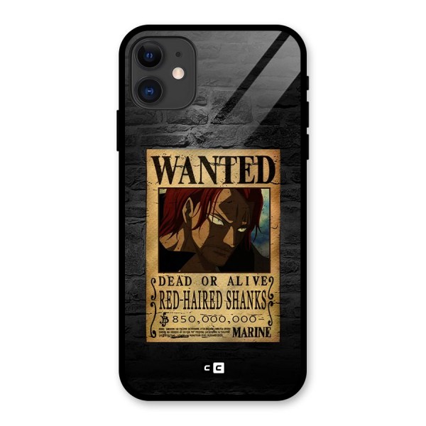 Shanks Wanted Glass Back Case for iPhone 11