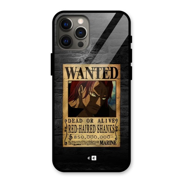 Shanks Wanted Glass Back Case for iPhone 12 Pro Max