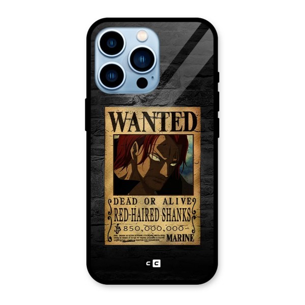 Shanks Wanted Glass Back Case for iPhone 13 Pro