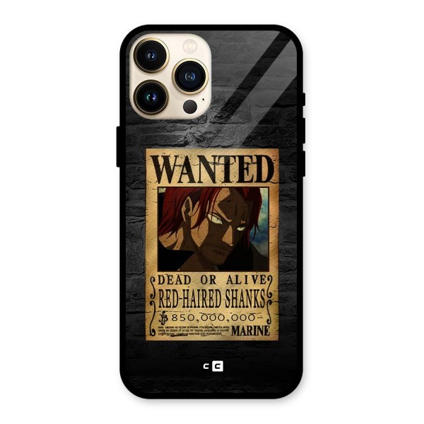 Shanks Wanted Glass Back Case for iPhone 13 Pro Max