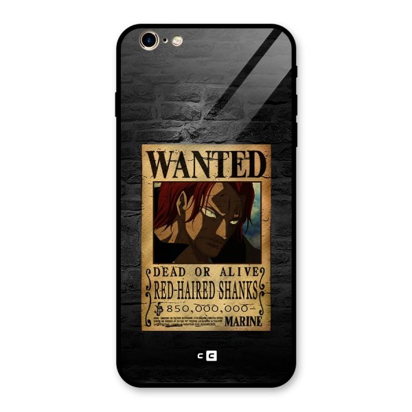 Shanks Wanted Glass Back Case for iPhone 6 Plus 6S Plus