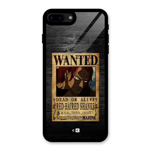 Shanks Wanted Glass Back Case for iPhone 7 Plus