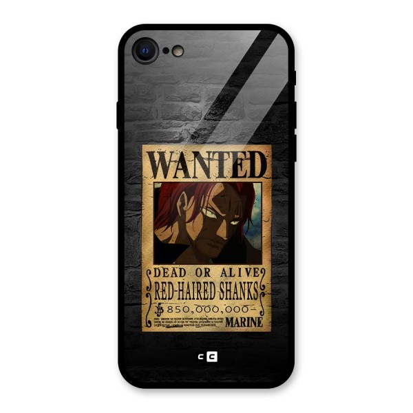 Shanks Wanted Glass Back Case for iPhone 8