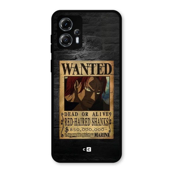 Shanks Wanted Metal Back Case for Moto G13