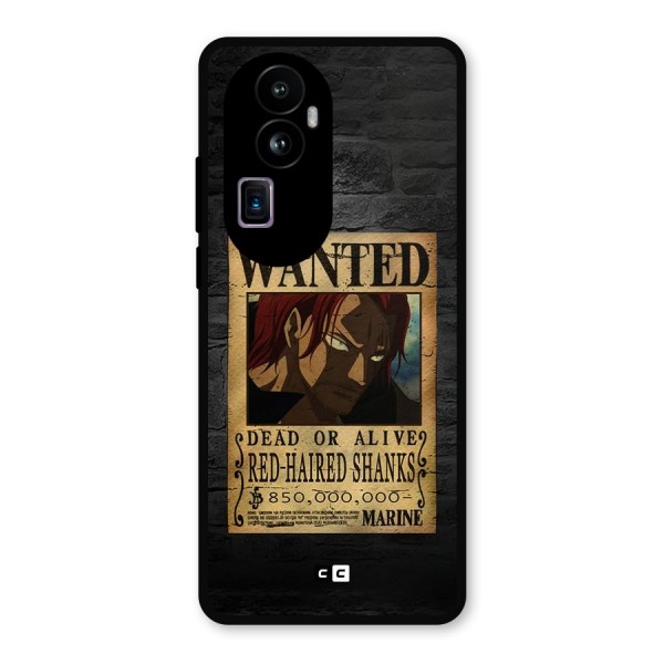 Shanks Wanted Metal Back Case for Oppo Reno10 Pro Plus